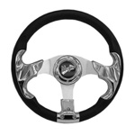13 Inch Chrome Razor Steering Wheel