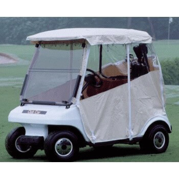 BuggiesUnlimited.com; 1994-06 EZGO TXT - Red Dot 3-Sided Ivory Over-The-Top Soft Enclosure