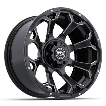 BuggiesUnlimited.com; GTW Raven Off-Road Matte Black Wheel - 14 Inch