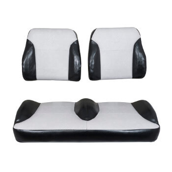 BuggiesUnlimited.com; 2012-Up Club Car Precedent - Suite Seats Black and Silver