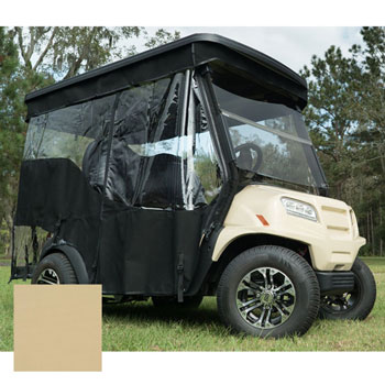 BuggiesUnlimited.com; 2017-Up Yamaha Drive 2 - RedDot Chameleon Linen 4-Passenger Track Style Soft Enclosure