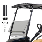 1994-13 EZGO TXT  - Red Dot Tinted Bolt-On Folding Windshield