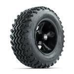 GTW Godfather Black 12 in Wheels with 23x10.00-12 Rogue All Terrain Tires – Set of 4