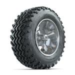 GTW Godfather Chrome 12 in Wheels with 23x10.00-12 Rogue All Terrain Tires – Set of 4