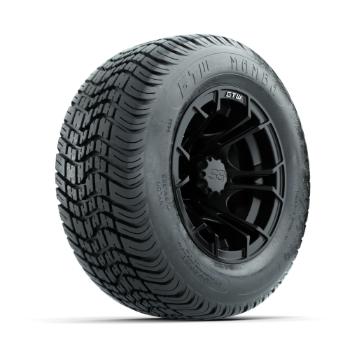 BuggiesUnlimited.com; GTW Spyder Matte Black 10 in Wheels with 205/ 50-10 Mamba Street Tires – Set of 4