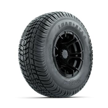 BuggiesUnlimited.com; GTW Spyder Matte Black 10 in Wheels with 205/ 65-10 Kenda Load Star Street Tires – Set of 4