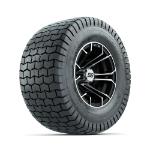 GTW Spyder Machined/ Black 10 in Wheels with 20x10-10 Duro Soft Street Tires – Set of 4