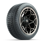 GTW&reg; Nexus Gloss Black Bronze 14 in Wheels with 205-30-14 Fusion Street Tires - Set of 4