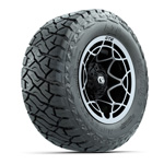 GTW&reg; Nexus Black/ Machined 12 in Wheels with 23x10.00-R12 Maverick All-Terrain Tires – Set of 4