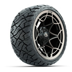 GTW Nexus Gloss Black/ Bronze 14 in Wheels with 205/ 35-R14 Maverick Low-Profile A/ T Tires – Set of 4