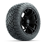 GTW Spyder Matte Black 14 in Wheels with 23x10.00-R14 Maverick All-Terrain Tires – Set of 4