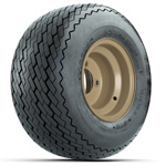 Stone Steel 8 in Wheels with 18 in GTW Topspin Sawtooth Tires - Set of 4