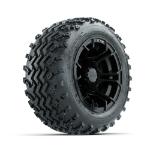 GTW Spyder Matte Black 10 in Wheels with 18x9.50-10 Rogue All Terrain Tires – Set of 4