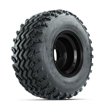 BuggiesUnlimited.com; GTW Steel Black 10 in Wheels with 22x11.00-10 Rogue All Terrain Tires – Set of 4