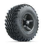 GTW Godfather Matte Grey 10 in Wheels with 22x11.00-10 Rogue All Terrain Tires – Set of 4