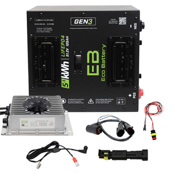 BuggiesUnlimited.com; ICON® EV 2024-Up ICON MCU Eco Lithium 51v 105Ah GEN3 Conversion Kit