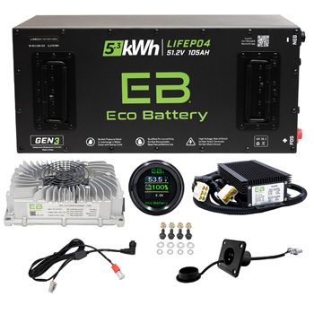 BuggiesUnlimited.com; Navitas Chassis Eco Lithium 51v 105Ah GEN3 Skinny Conversion Kit