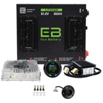 Eco Lithium 51V 60Ah Conversion Kit for 2007-2010 Yamaha G29/ Drive