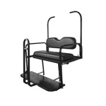 ProFX Black Rear Seat Kit for 1982-2000.5 Club Car DS with Candy Cane Struts